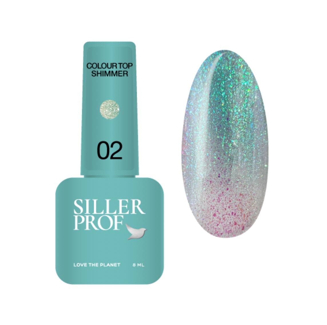 Top Shimmer color nr.02, 8 ml Siller