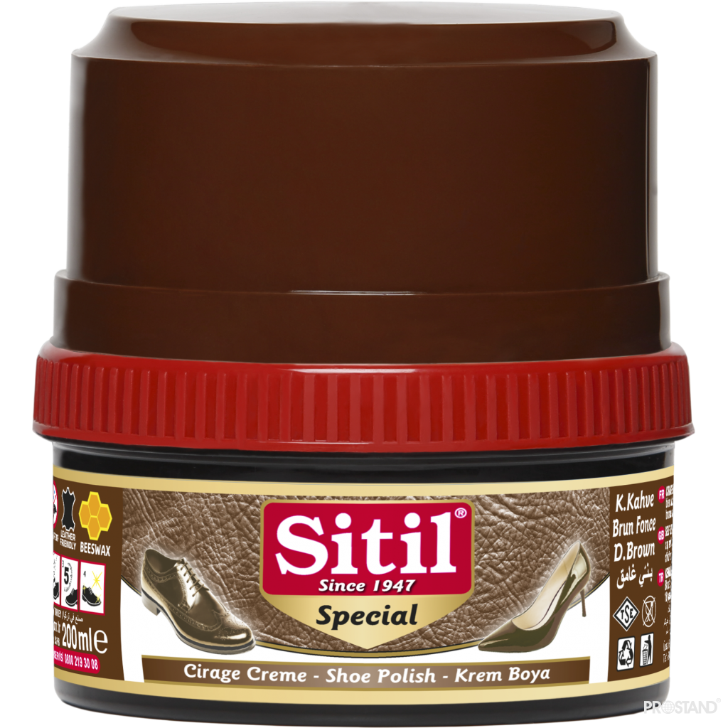 SITIL Crema p/u incaltaminte 200ml 117SSHB 02 brown dark