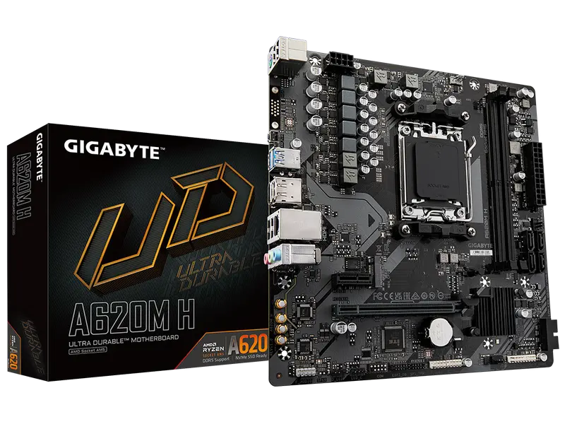 Placă de bază Gigabyte A620M H, AM5, AMD A620, Micro-ATX