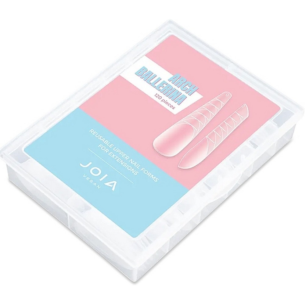 Forme superioare reutilizabile pentru extensia unghiilor JOIA vegan, arcadă ballerina, 100 buc.