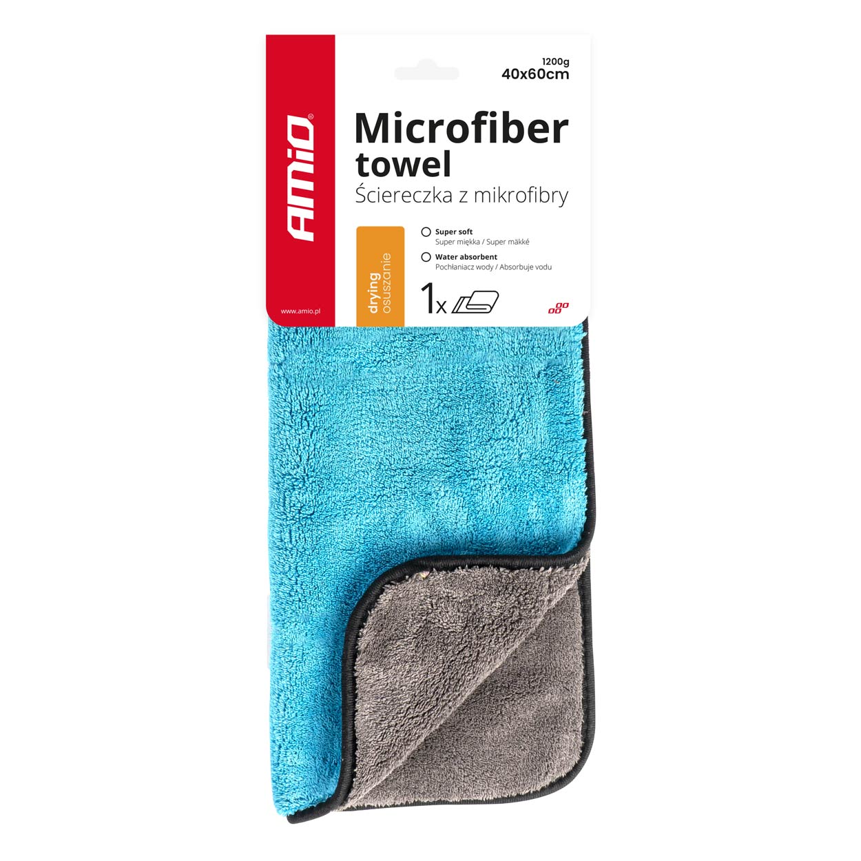 03758 Prosop de uscare din microfibra 40x60cm 1200g