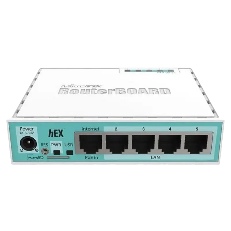 Router MikroTik hEX, Alb