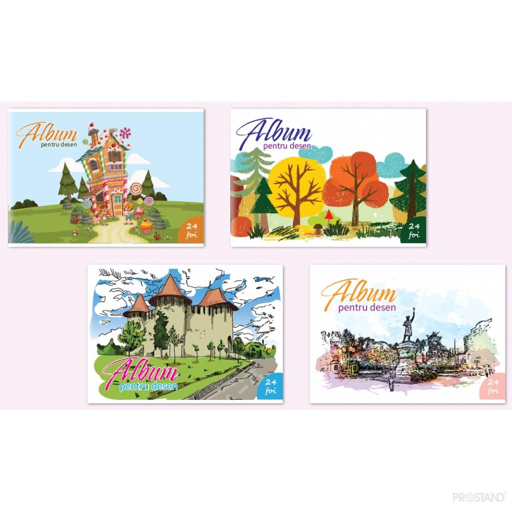 PROSTAND Album p/u desen cu clama A4 24 foi PR-A4-24 /12