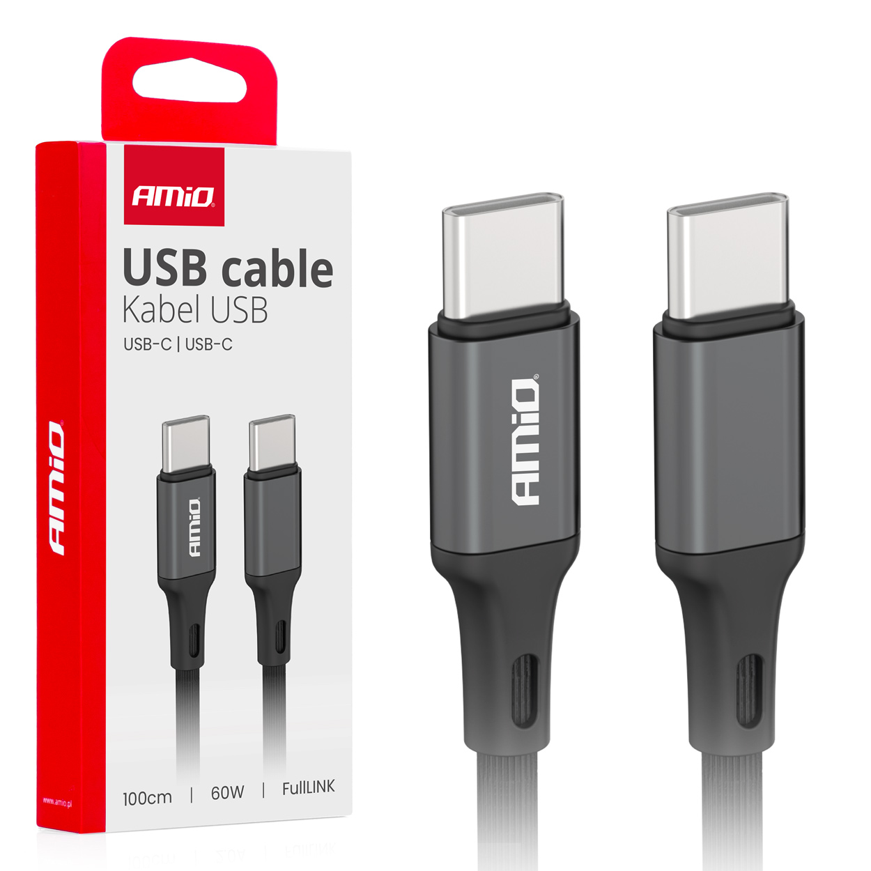 03902 Cablu de incarcare USB-CвЂ”TO TYPE-C 60 Р’С‚, 100 СЃРј FullLINK