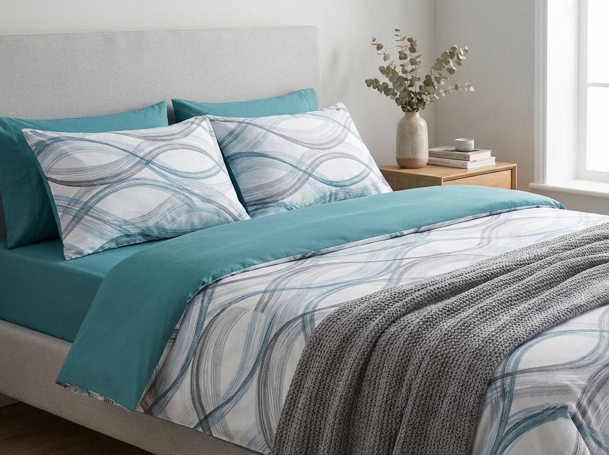 Set 1,5 cu cearșaf elastic 160x200 SR025