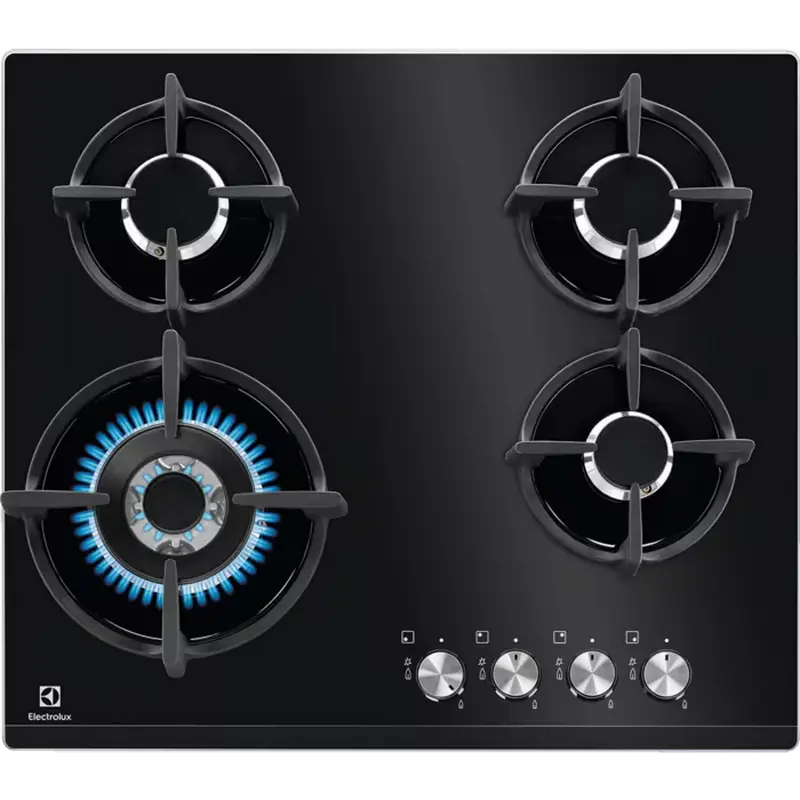 Plită pe gaz Electrolux KGG6437K, Negru