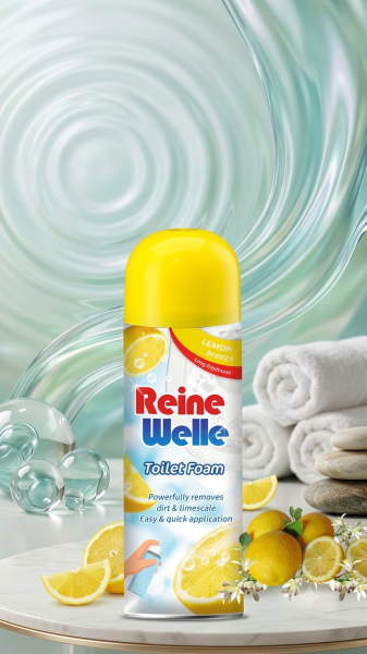 Spumă activă pentru curățarea toaletei «Reine Welle Toilet Foam - Lemon Breeze» 500ml.