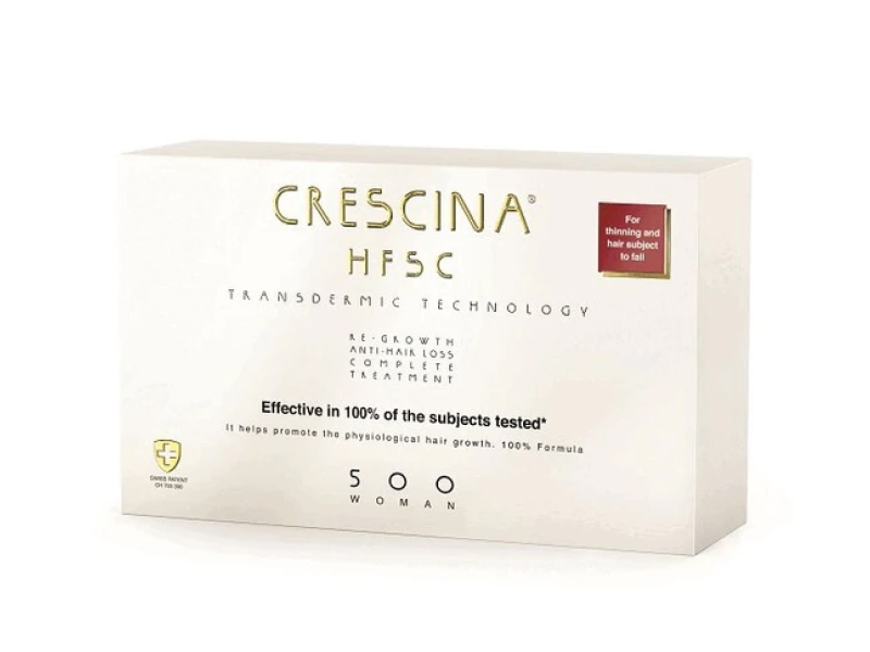 Crescina HFSC Transdernic 500 Femei tratament contra caderii parului fiole N10+N10