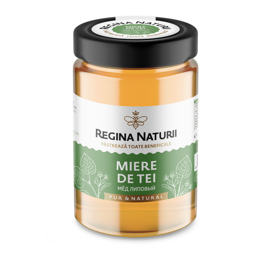 Miere naturala de tei 380g Regina Naturii
