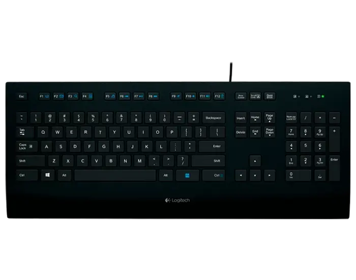 Tastatură Logitech K280e, Cu fir, Negru