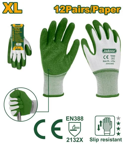 Mănuși de protecție texturate groase cu acoperire latex XL Jadever JDXG3802