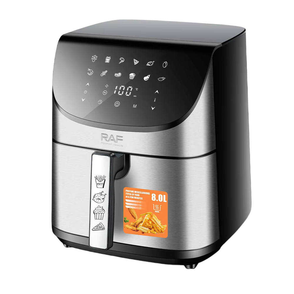 Friteuză multifuncțională RAF, capacitate 8 L, putere 2000 W