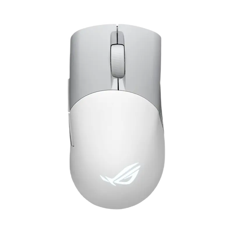 Gaming Mouse ASUS ROG Keris Wireless AimPoint, Alb/Gri