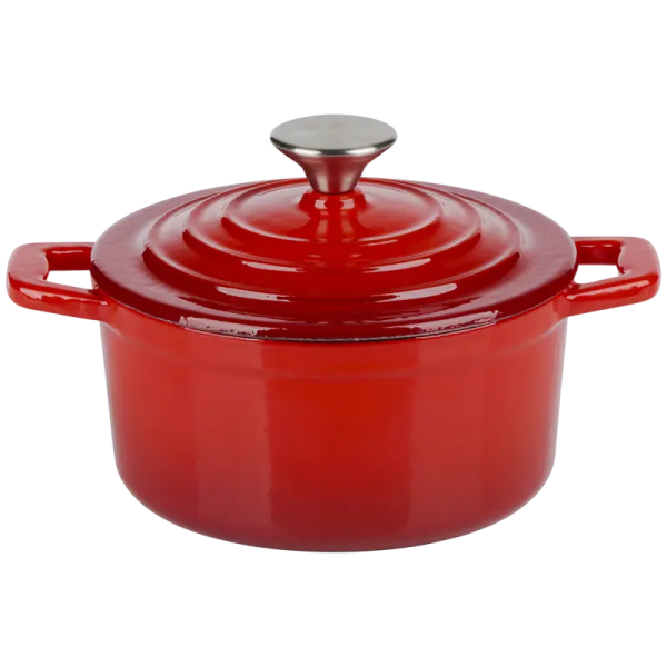 Cratiță Alpina Cast Iron, 0,8L, 15cm, Roșu