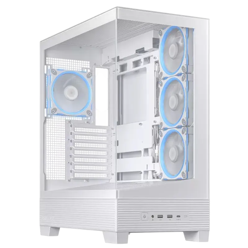 Carcasă PC ASUS A31 PLUS TG ARGB, Midi-Tower, Alb