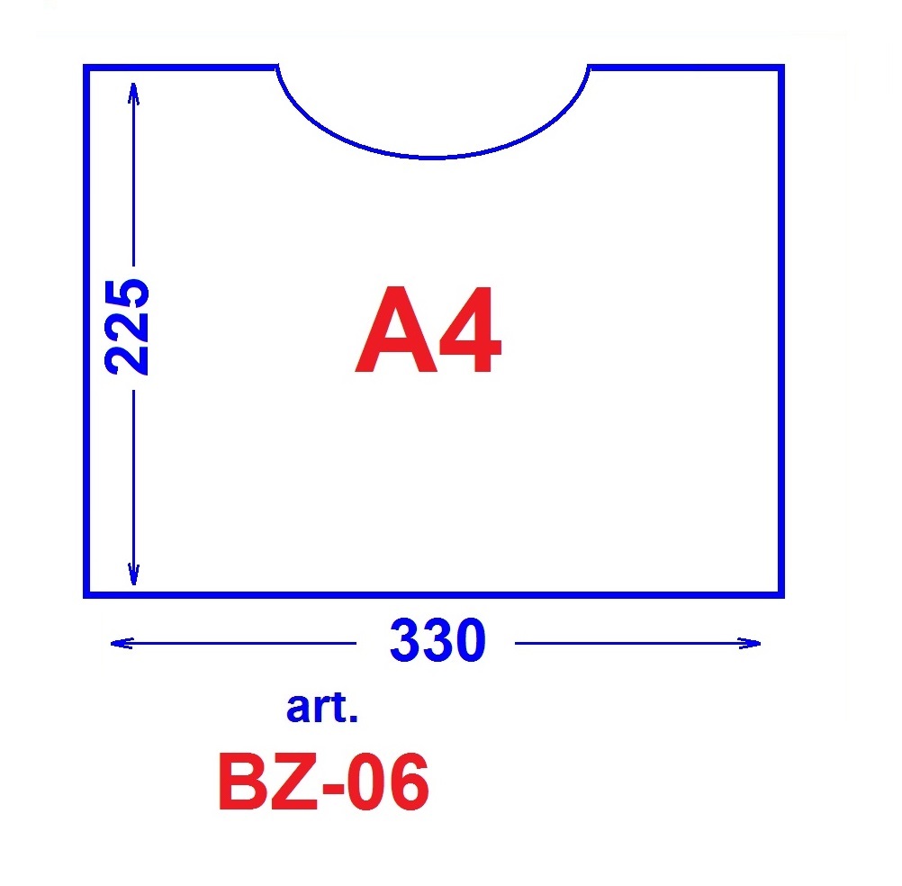 BZ-06 Buzunar transparent 225*330 mm