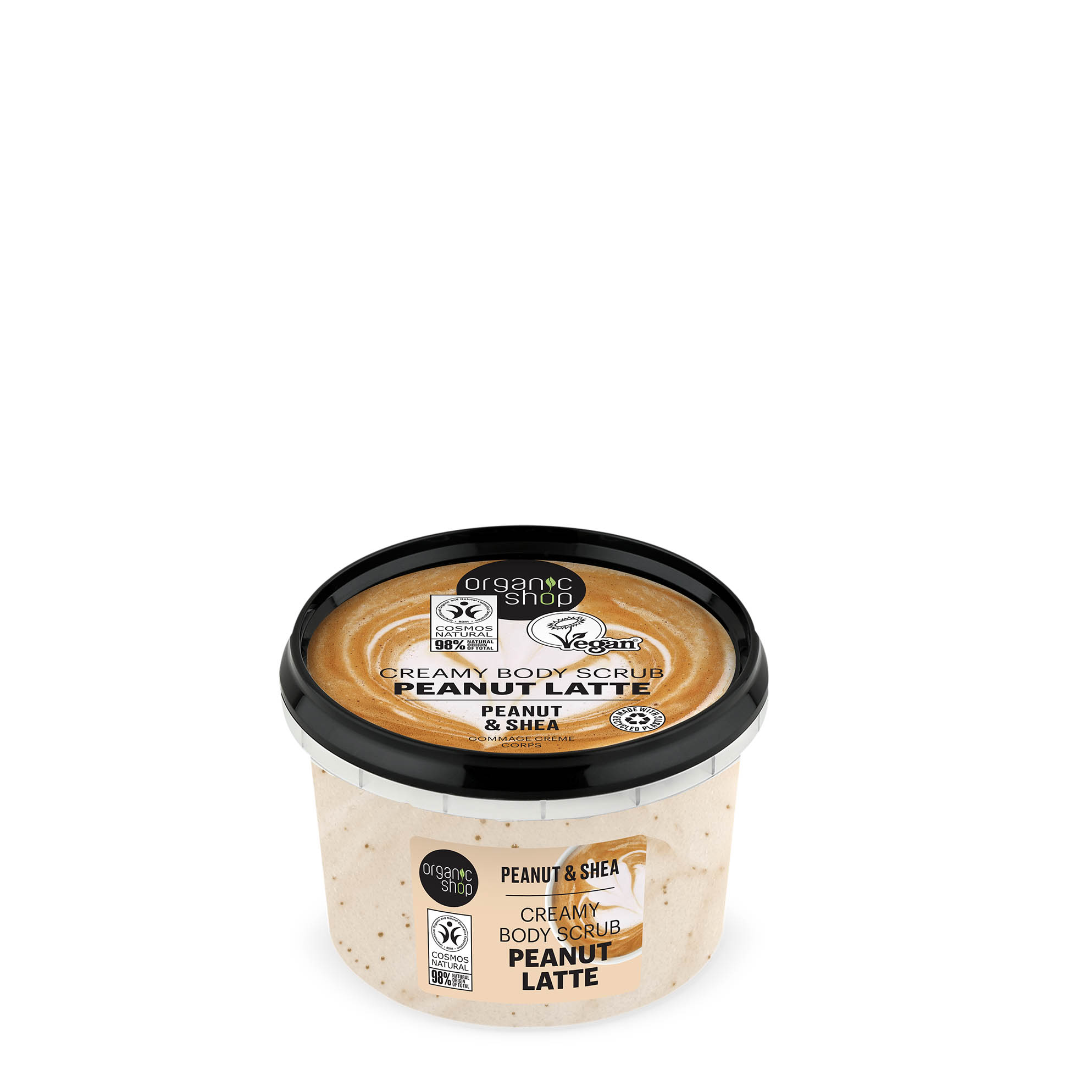 Organic Shop Scrub de corp cu latte de arahide 250 ml