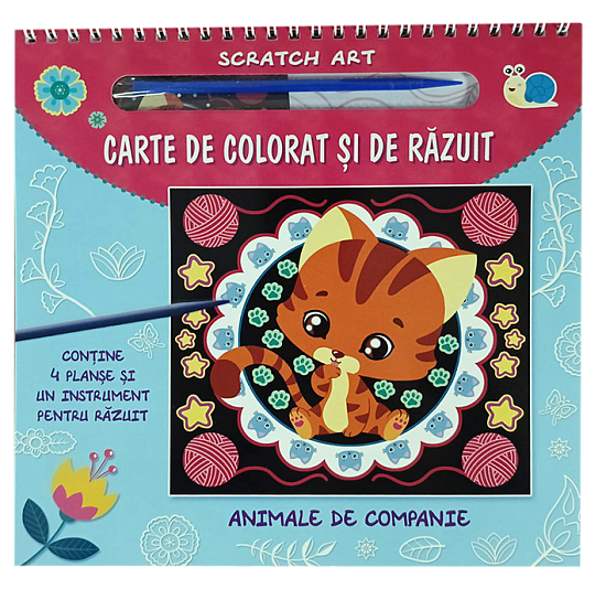 Carte de colorat si de razuit. Animale de companie