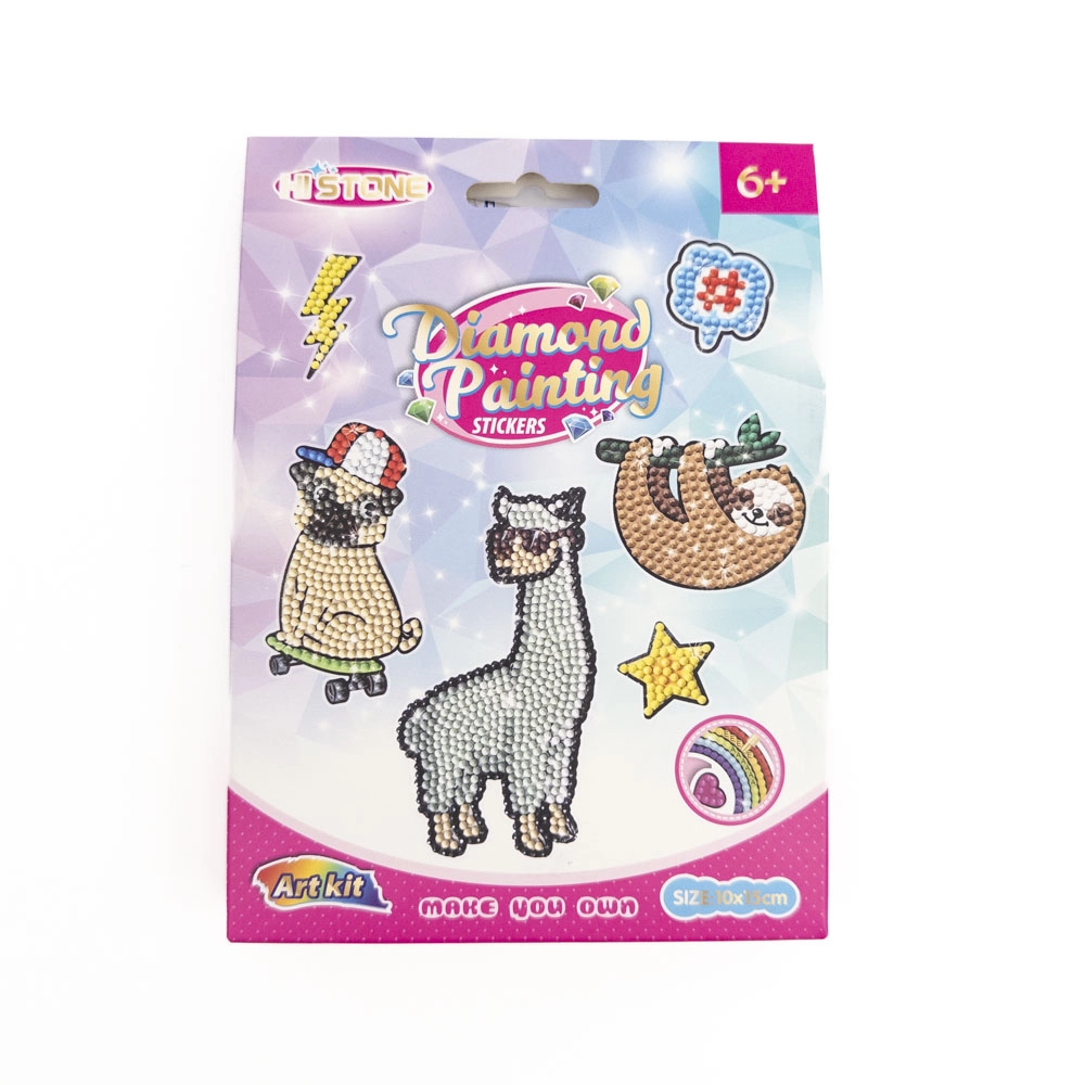 Stickere mozaic diamant Lama set 2 foi 8 bucăți