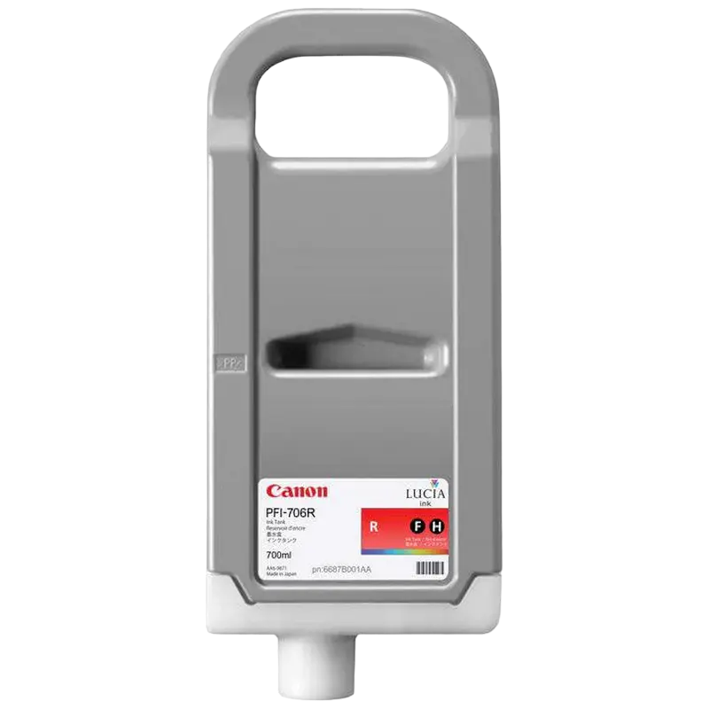Cartuș de cerneală Canon PFI-706, 700ml, Roșu