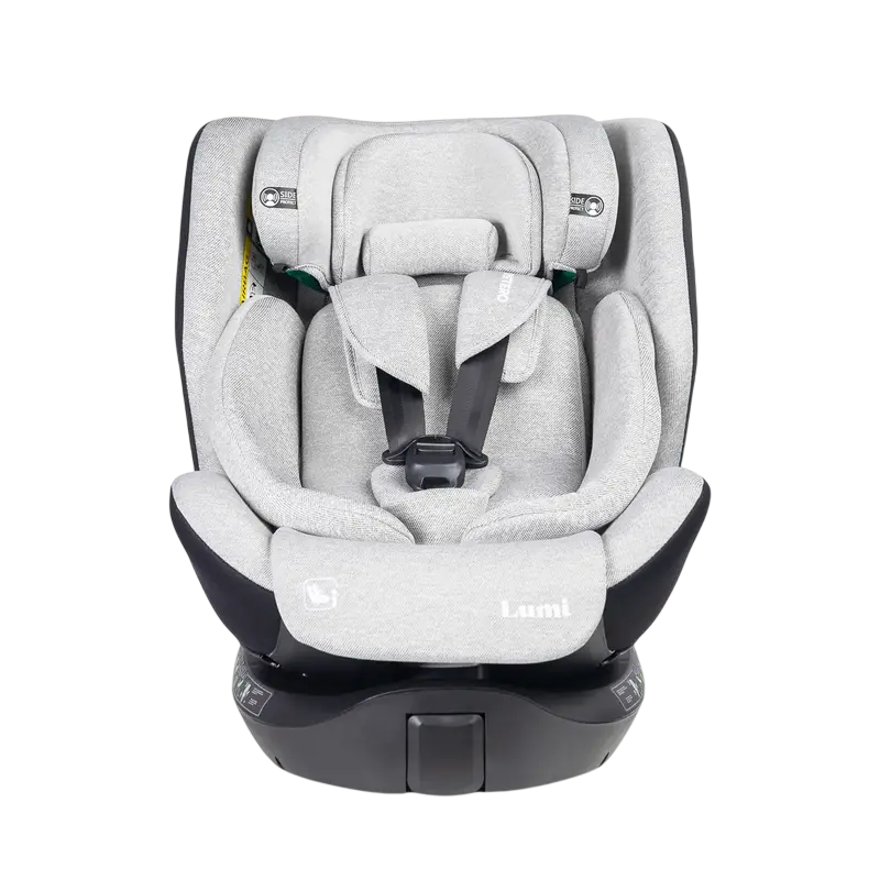 Scaun auto Caretero Lumi i-Size, Grupa 0+/1/2/3 (0-36 kg), Gri deschis