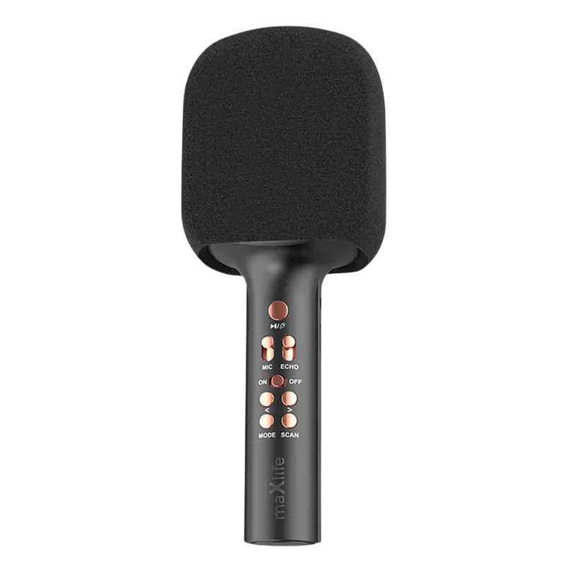 Microfon Karaoke Maxlife MXBM-600, Fără fir, Negru