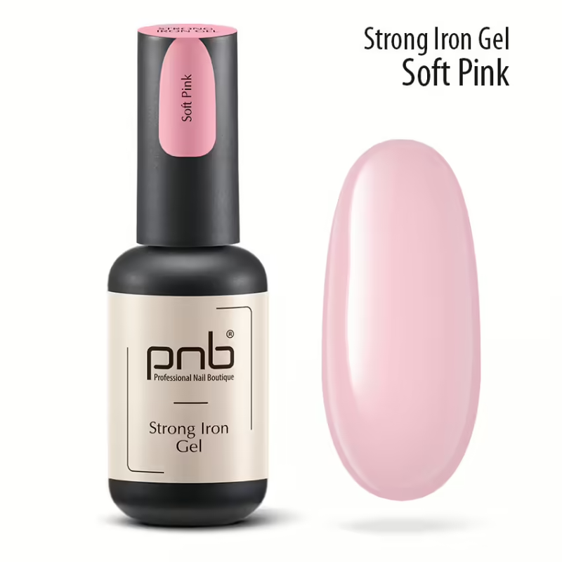 Strong iron Gel Soft Pink  PNB 8 ml UV/LED