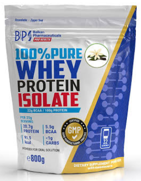 100% Pure Whey Protein Isolate Vanilla 800 g | Balkan Pharmaceuticals