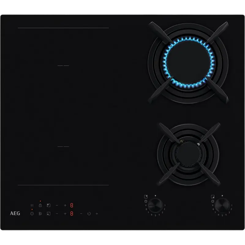 Plită incorporabilă  mixtă AEG HDB64623NB, Negru