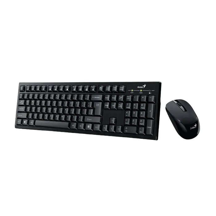 Set Tastatură + Mouse Genius KM-8101, Fără fir, Negru