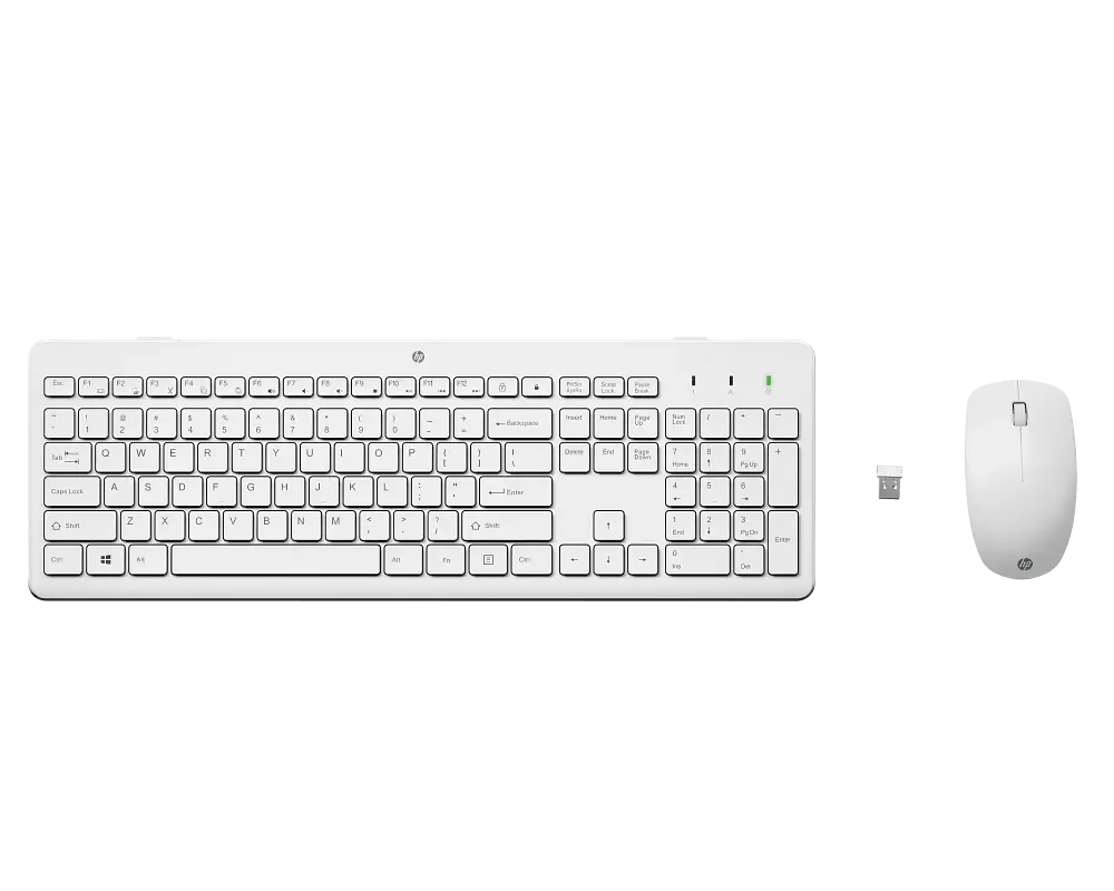 Set Tastatură + Mouse HP 230, Fără fir, Alb