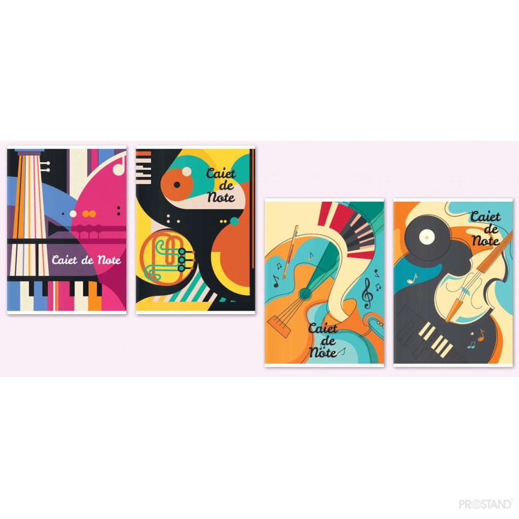 PROSTAND Caiet de note A4 12 foi PR-A4-MUZ /12