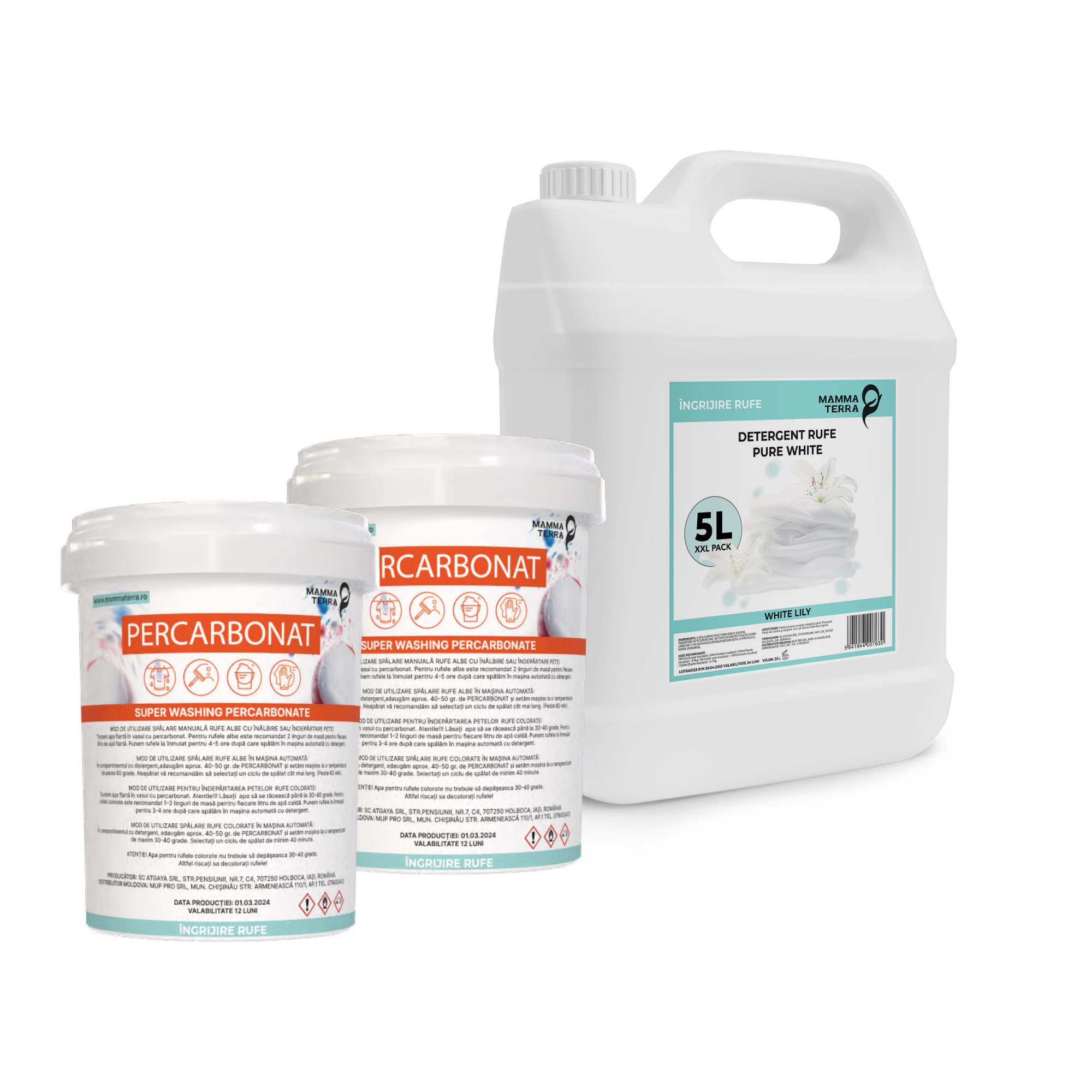 Set Mamma Terra White PRO 7 L