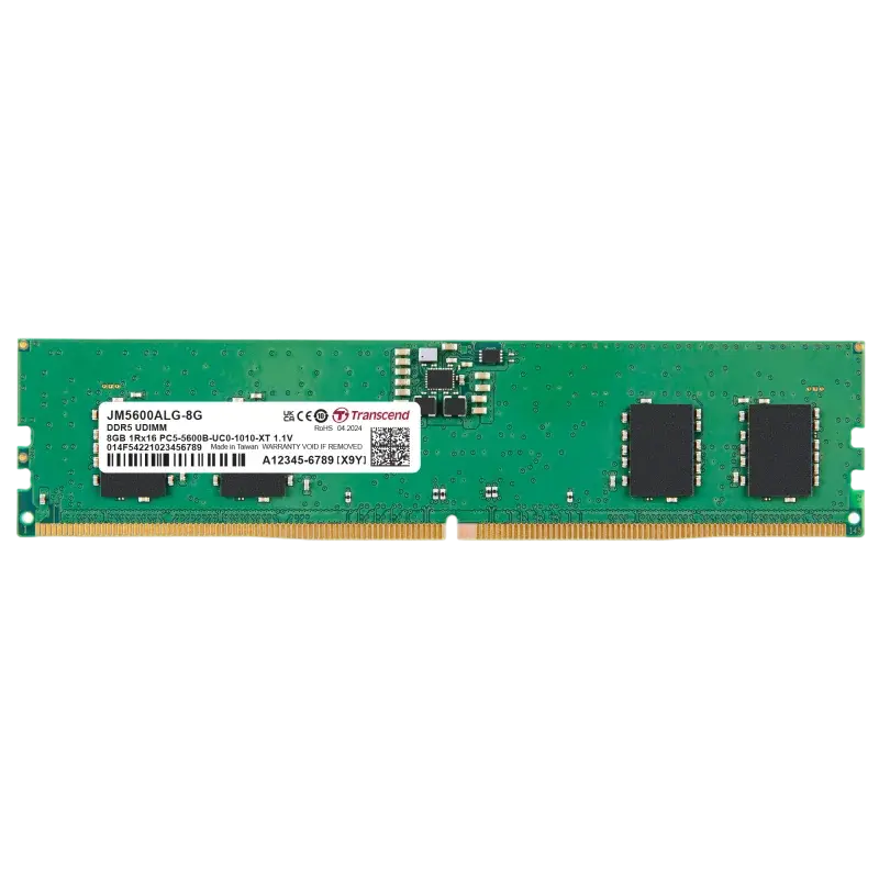 Memorie RAM Transcend JetRam, DDR5 SDRAM, 5600 MHz, 8GB, JM5600ALG-8G