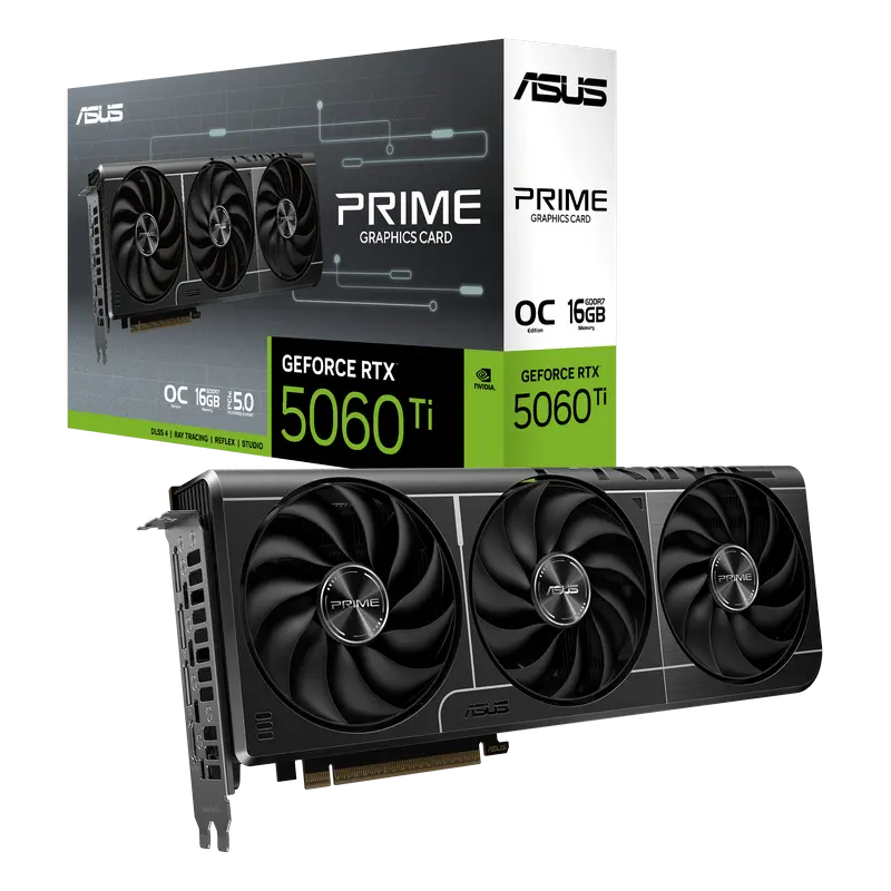 Placă Video ASUS PRIME-RTX5060TI-O16G, 16GB GDDR7 128bit