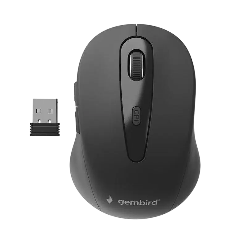 Mouse Wireless Gembird MUSW-6B-01, Negru