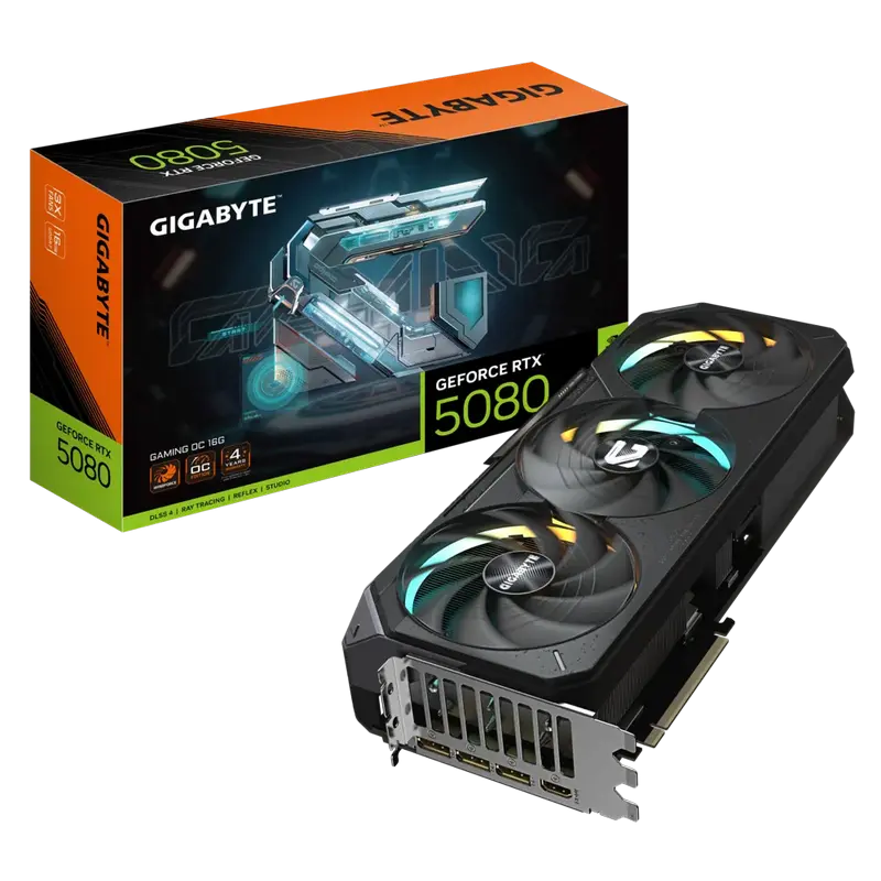 Placă Video Gigabyte GV-N5080GAMING OC-16GD, 16GB  256bit