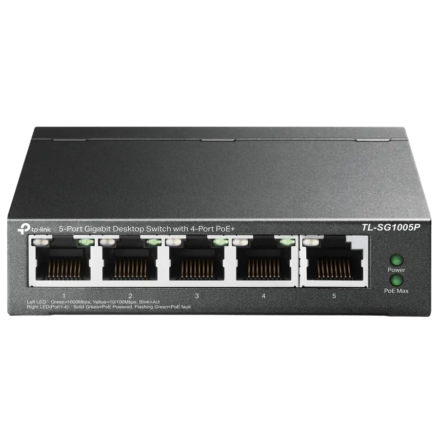 Comutator PoE TP-LINK TL-SG1005P, 4x IEEE 802.3af/at
