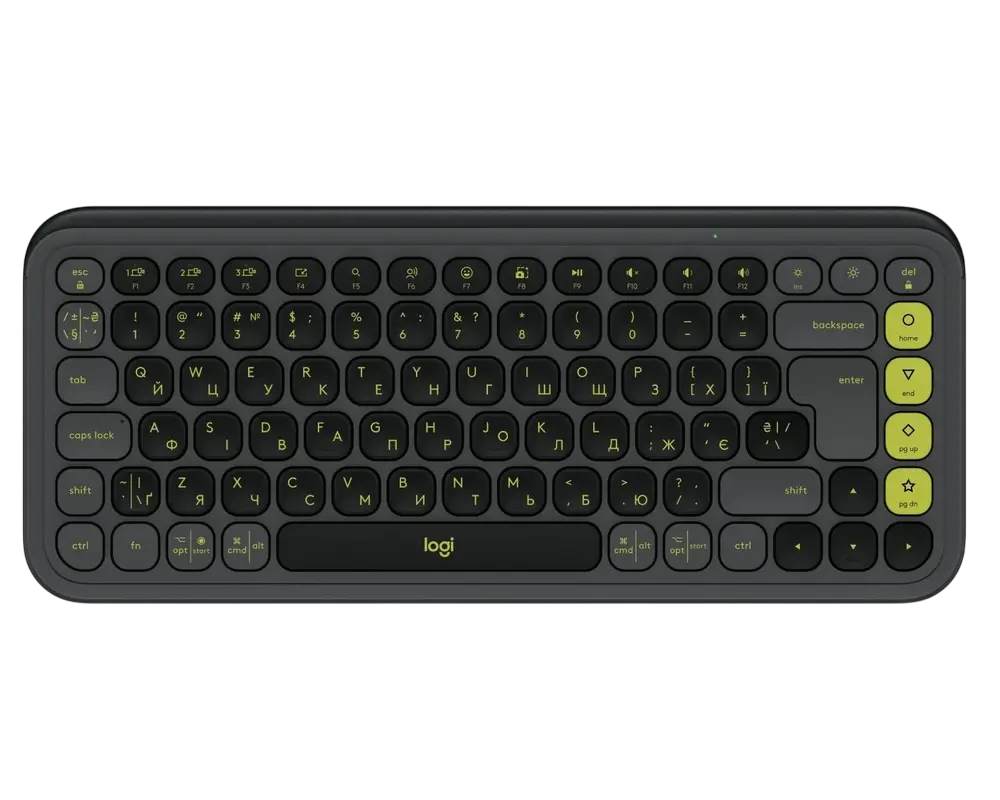 Tastatură Logitech POP ICON, Fără fir, Grafit | Verde