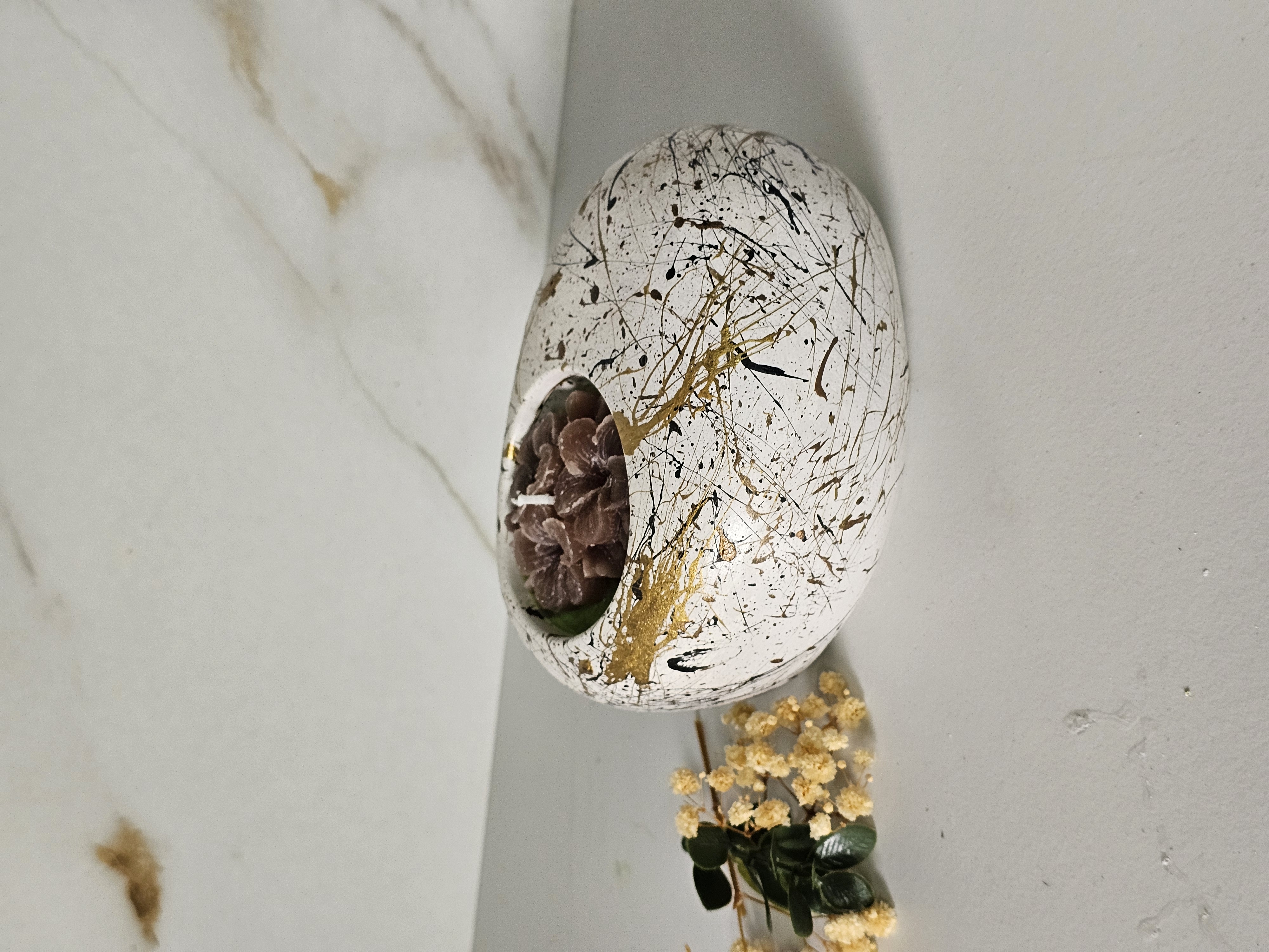 Lumanare aromata in recipient oval