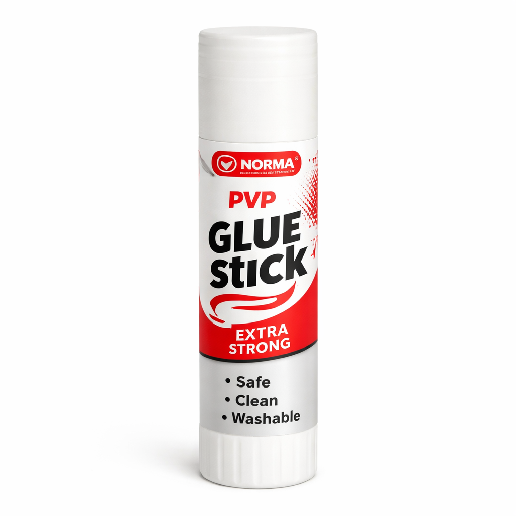 Lipici stick PVP 15 g NORMA, lipici solid pentru hartie carton fotografii, adeziv uscat pentru scoala birou craft hobby
