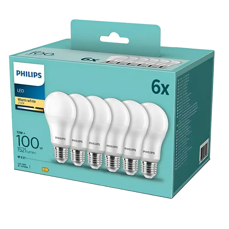 Bec cu LED Philips FR ND 6PF/6 DISC, E27, Alb Cald