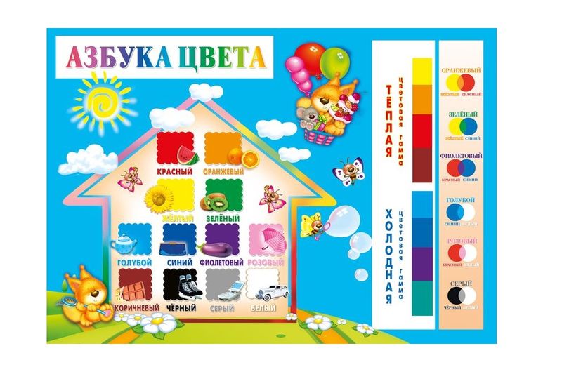 D20-6.1 Азбука цвета  (плакат A3)