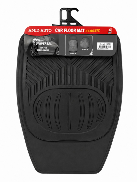 Covorase auto din cauciuc Car Mat Black 4 buc.4 kg(132790 Universal)