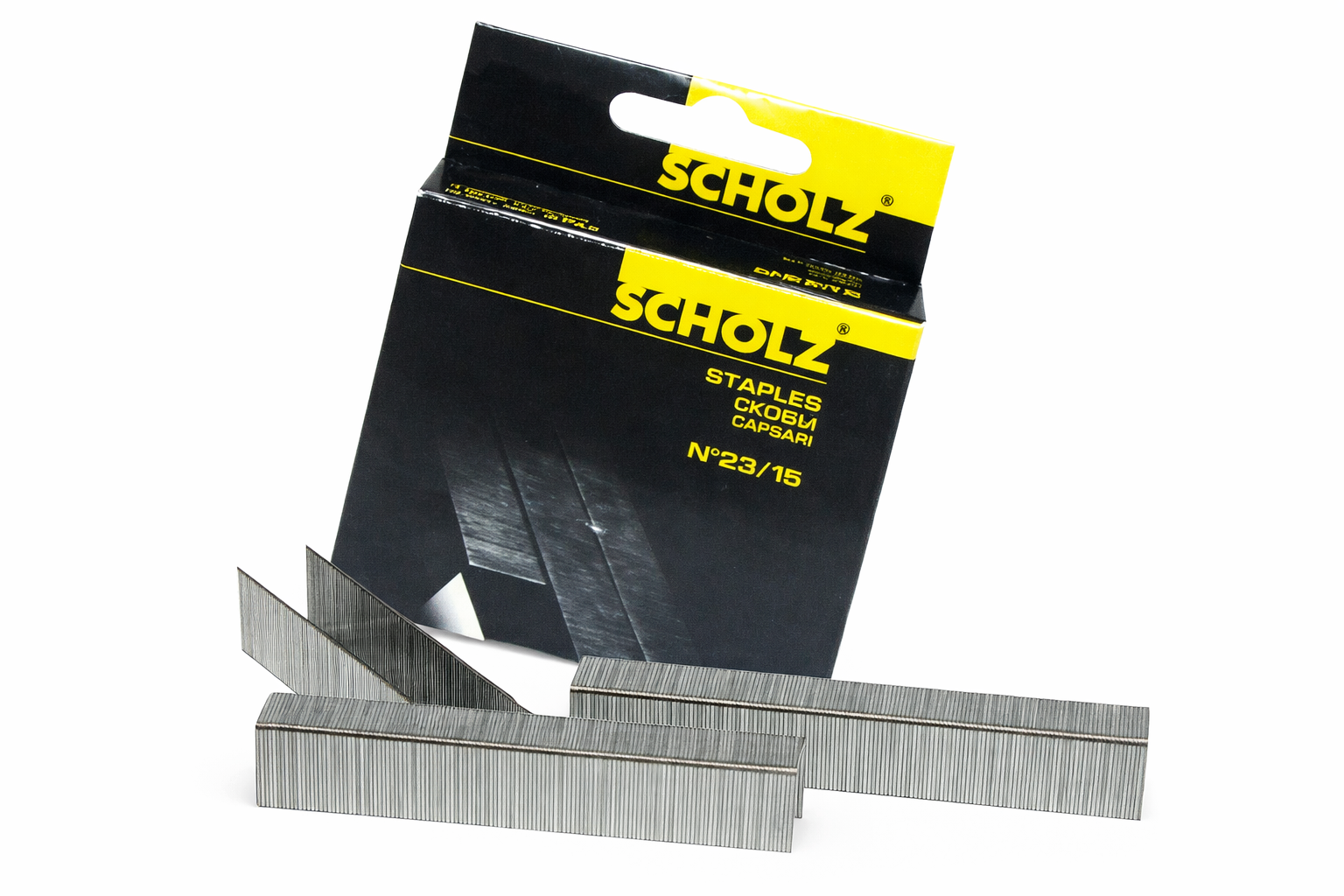 Capse pentru capsator Scholz 23/15, 1000 bucati, capse metalice rezistente, profesionale, pentru documente groase