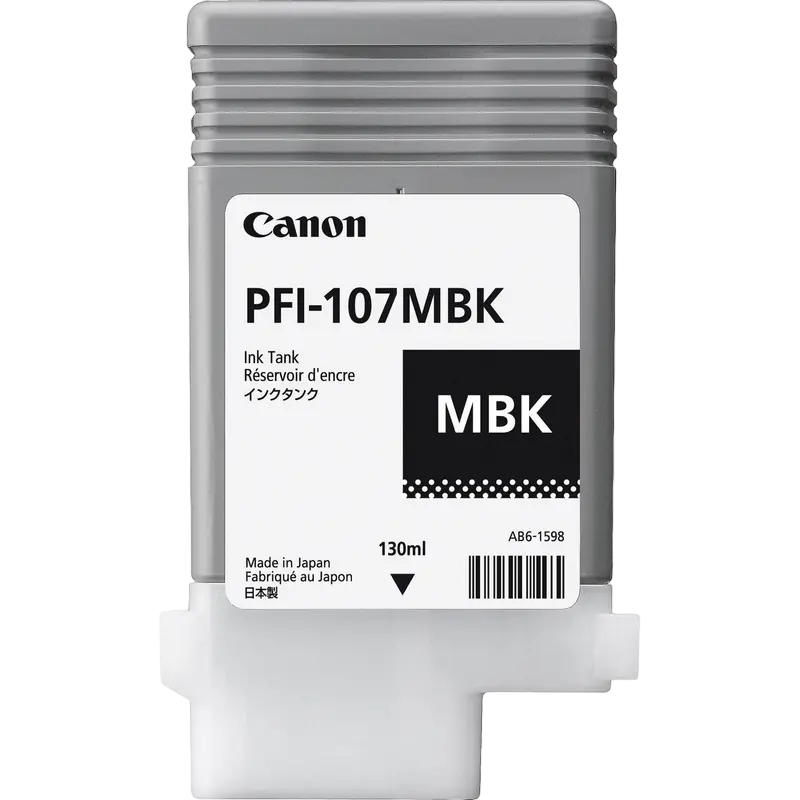 Cartuș de cerneală Canon PFI-107, 6704B001, Negru mat