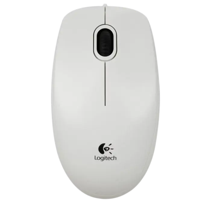 Mouse Logitech B100, Alb