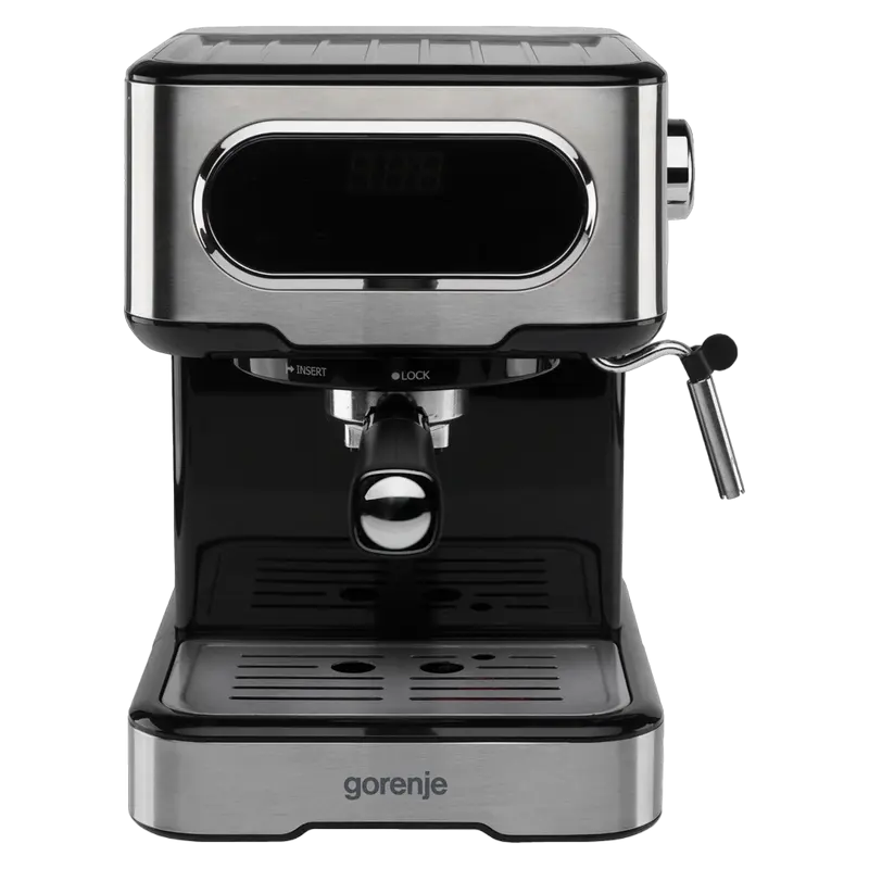 Cafetiera manuala Gorenje ESCM15DBK, 1100W, Argintiu