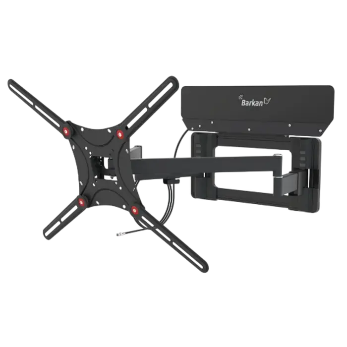 Wall Mount Barkan ''VTM464L'' Black 13"-90" Full Motion, max.60kg, VESA mm: up to 600x400mm