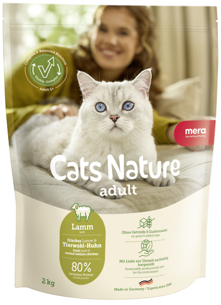 MERA Hrană uscată pisici Cats Nature Adult Lamb 2kg/25042